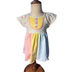 Matilda Jane Sweet As Can Be Dress 12-18M Multicolor Scalloped